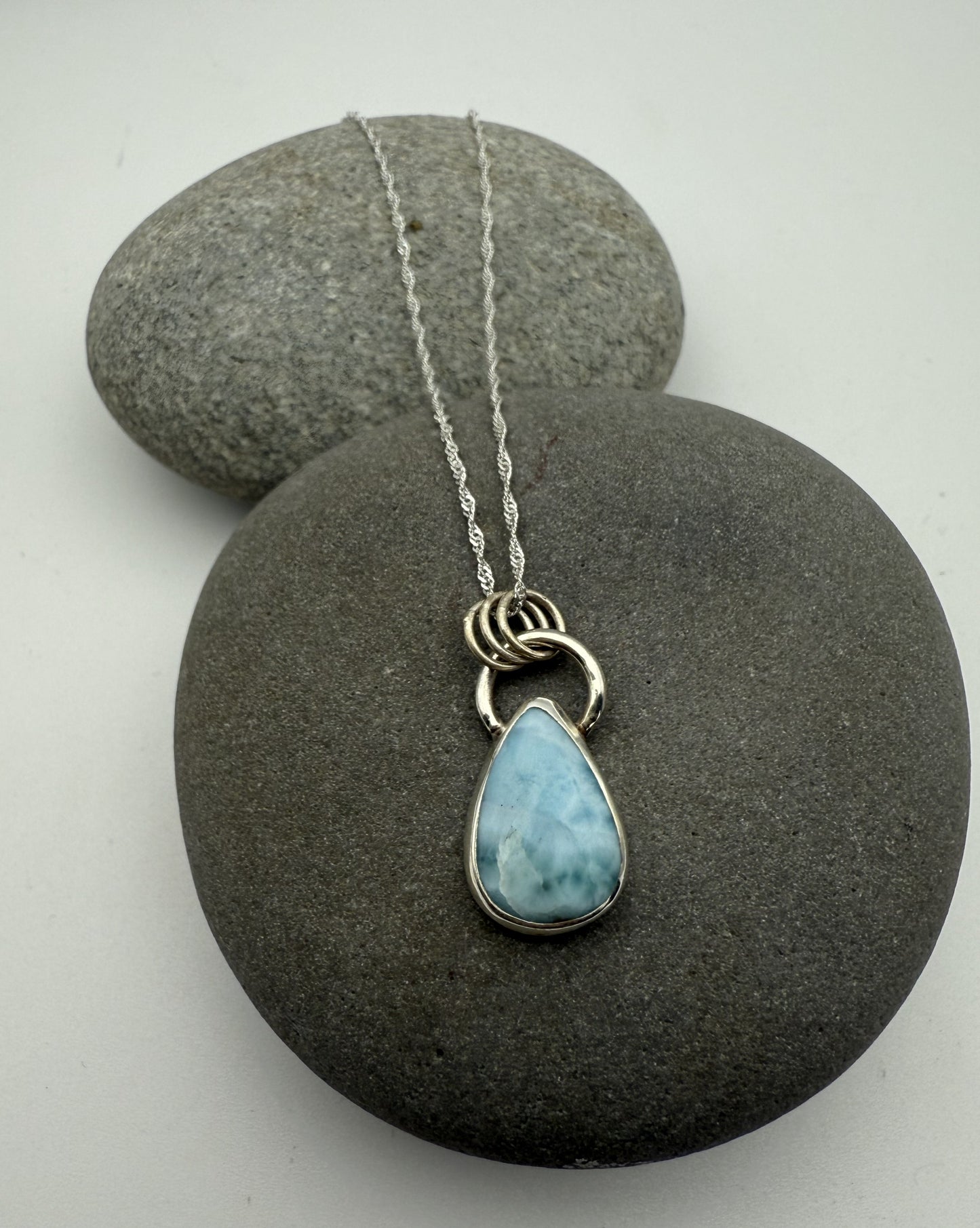 Larimar Droplet Necklace