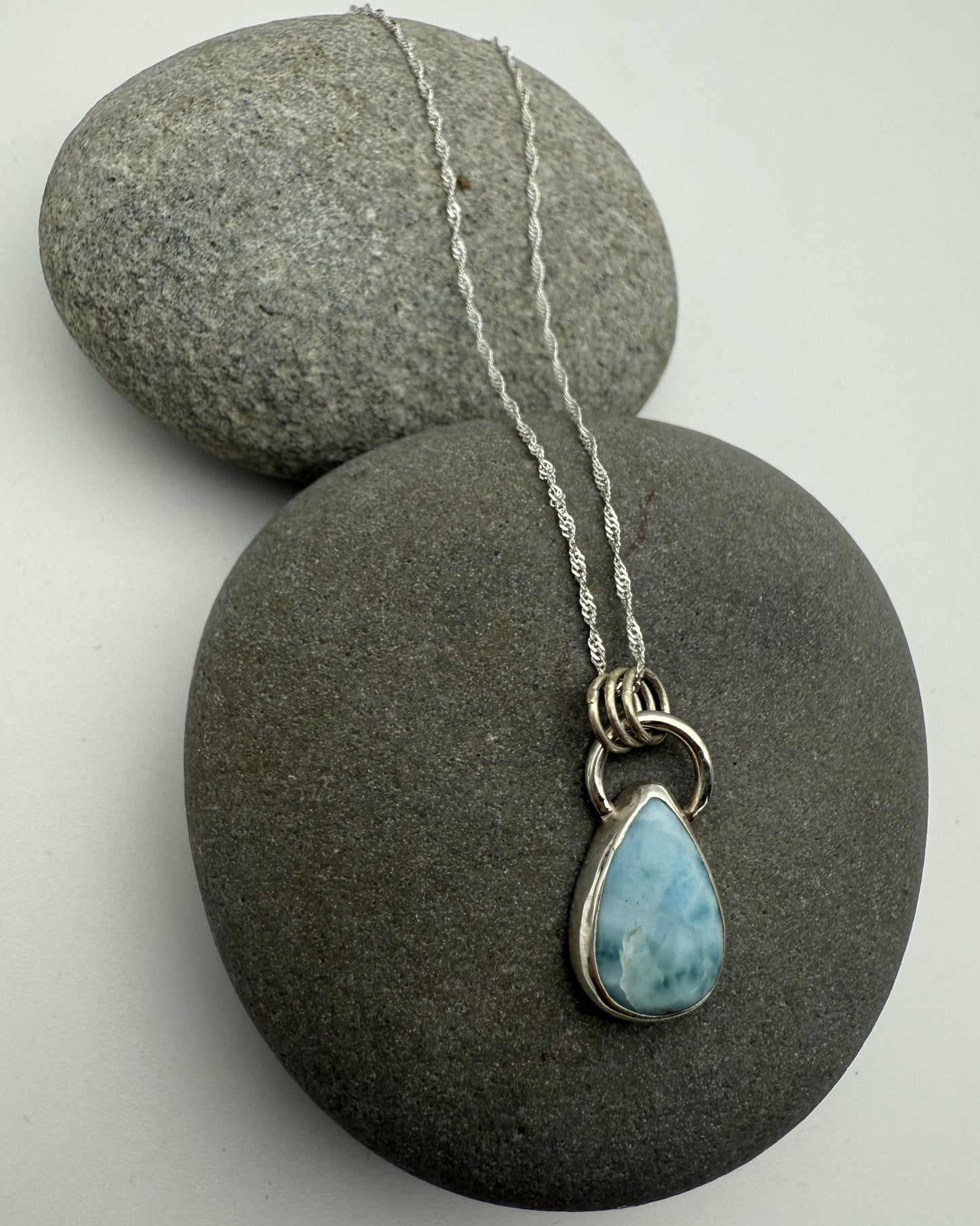 Larimar Droplet Necklace