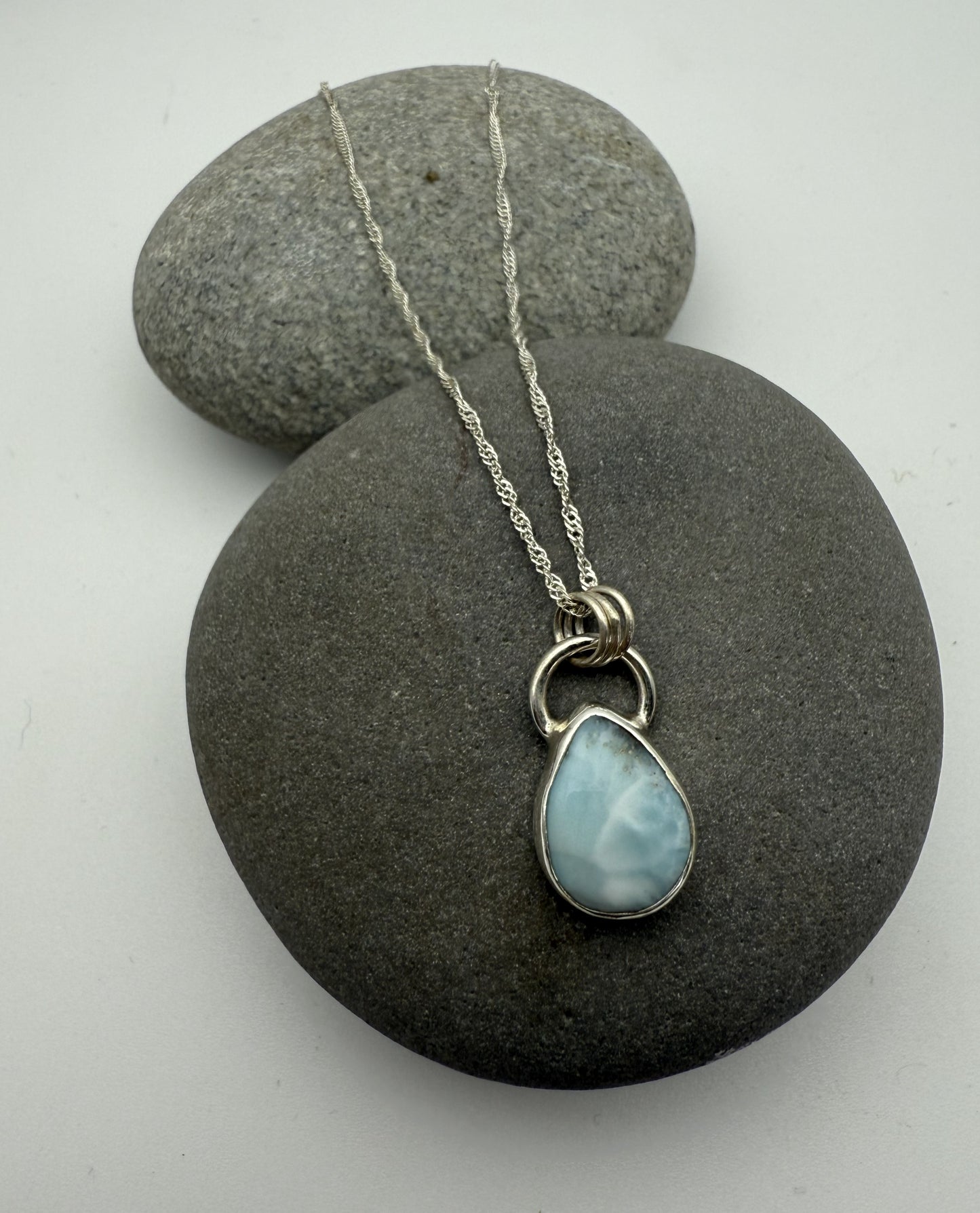 Larimar Droplet Necklace