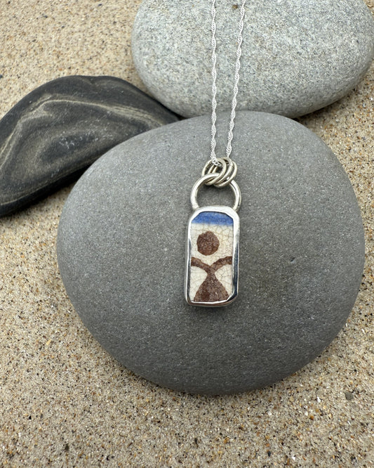 Sea Pottery Pendant - Little woman
