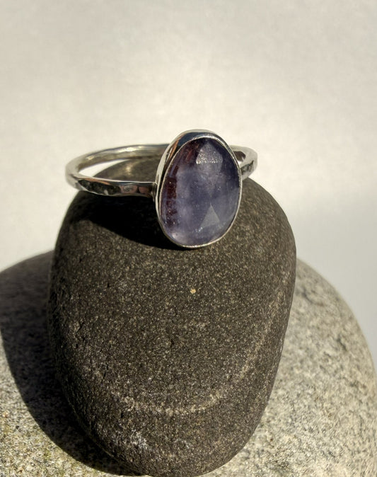 Silver Tanzanite Rings. Size N and S
