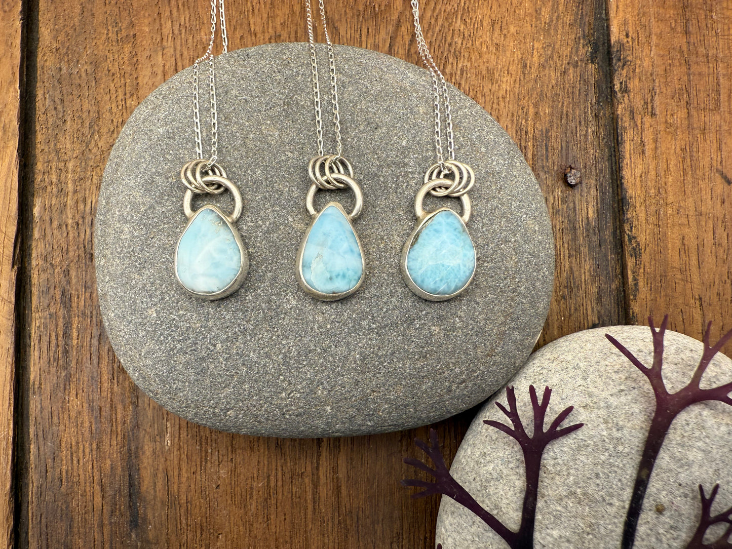 Larimar Droplet Necklace