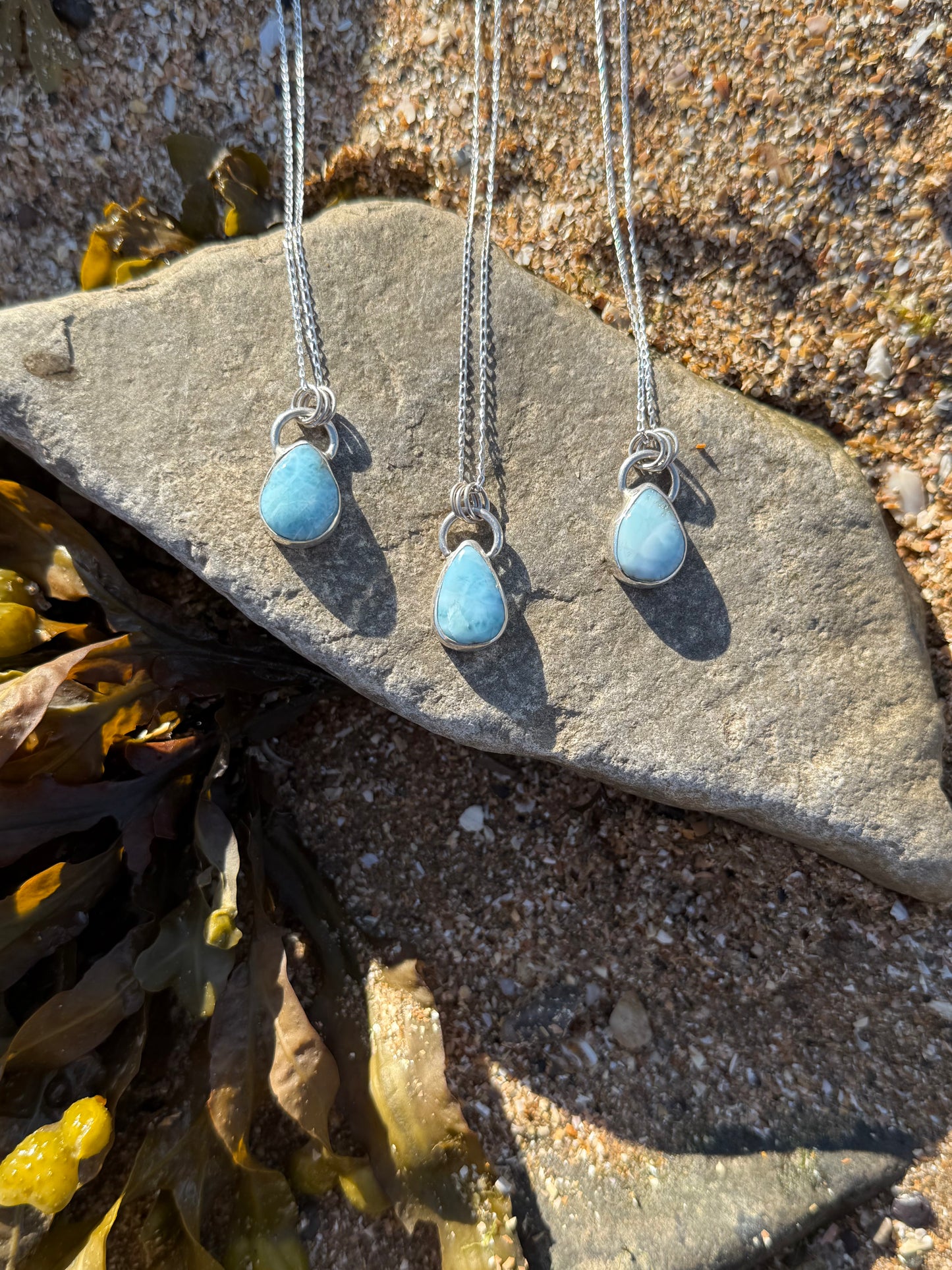 Larimar Droplet Necklace