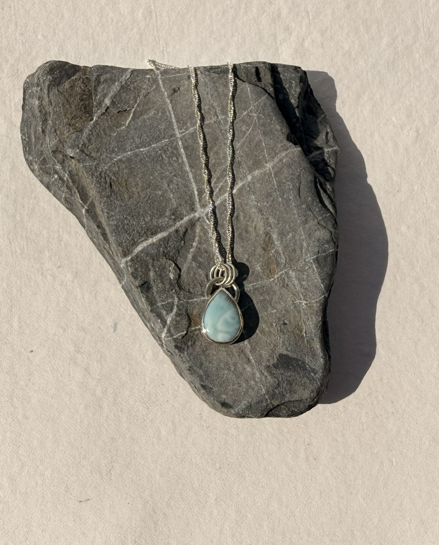 Larimar Droplet Necklace