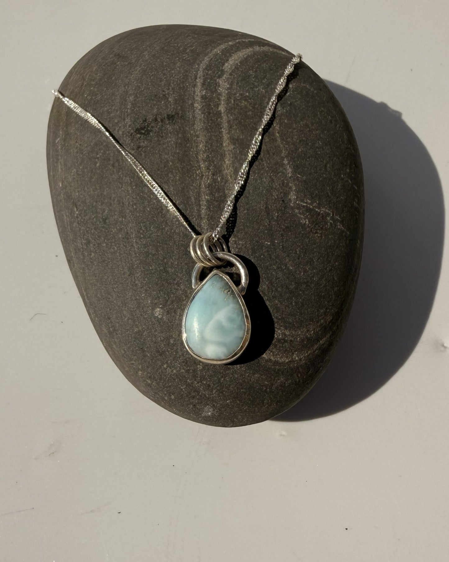 Larimar Droplet Necklace