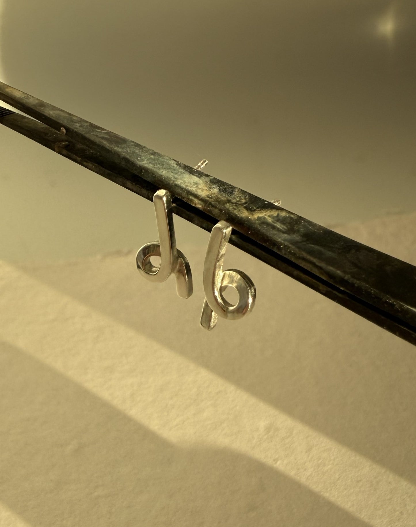 Sterling Silver Twisted Knotted Stud Earrings 