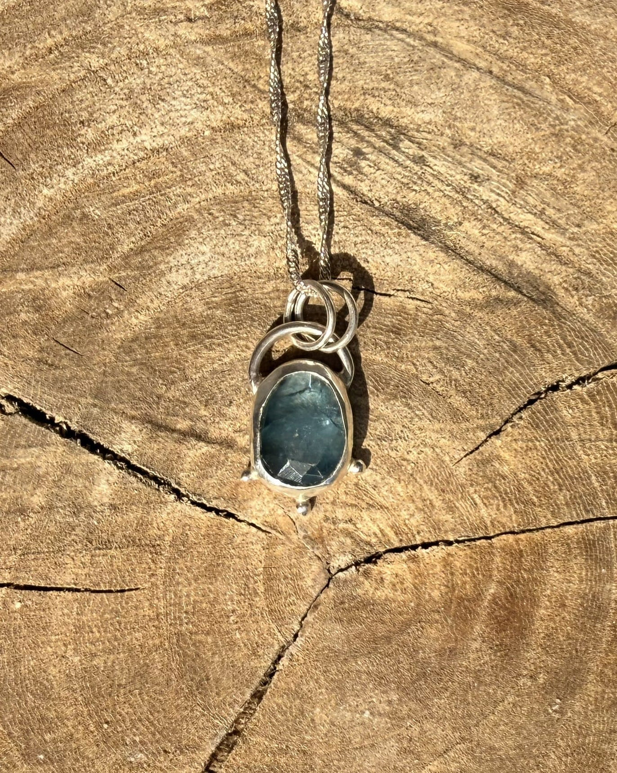 Dainty Kyanite Silver Pendants Necklace Dainty Kyanite Silver Pendants Emma Nixon Jewellery
