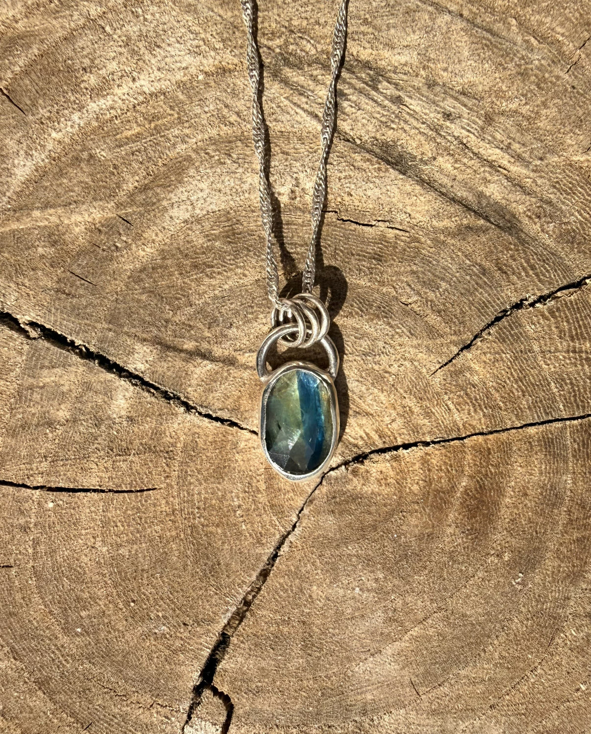 Dainty Kyanite Silver Pendants Necklace Dainty Kyanite Silver Pendants Emma Nixon Jewellery