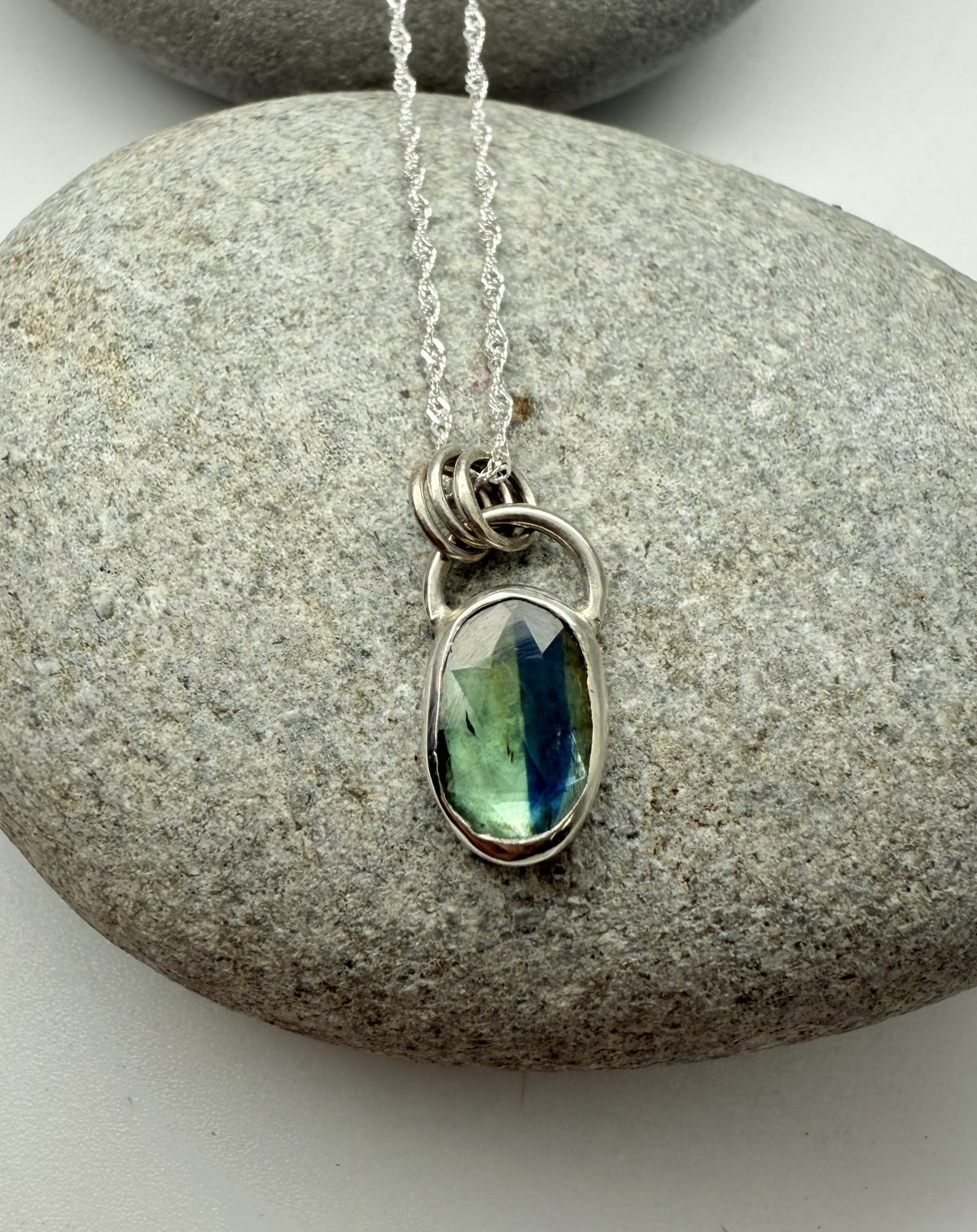 Dainty Kyanite Silver Pendants Necklace Dainty Kyanite Silver Pendants Emma Nixon Jewellery