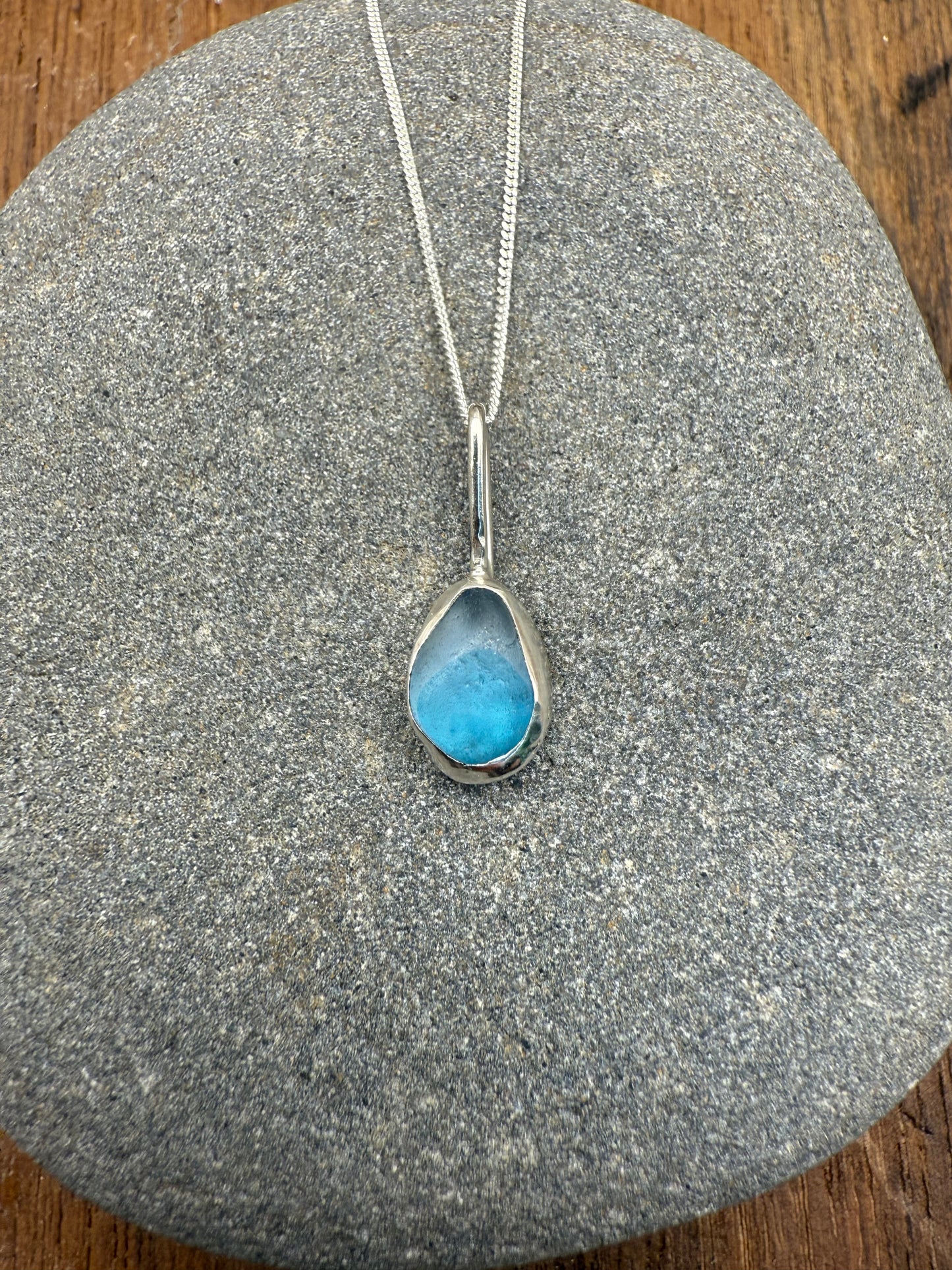 Dainty Sea Glass Necklace Necklace Dainty Sea Glass Necklace Emma Nixon Jewellery