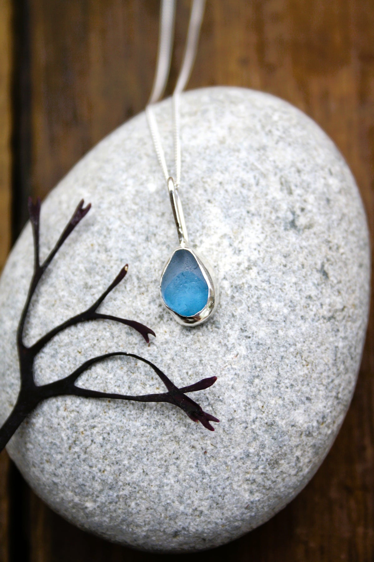 Dainty Sea Glass Necklace Necklace Dainty Sea Glass Necklace Emma Nixon Jewellery