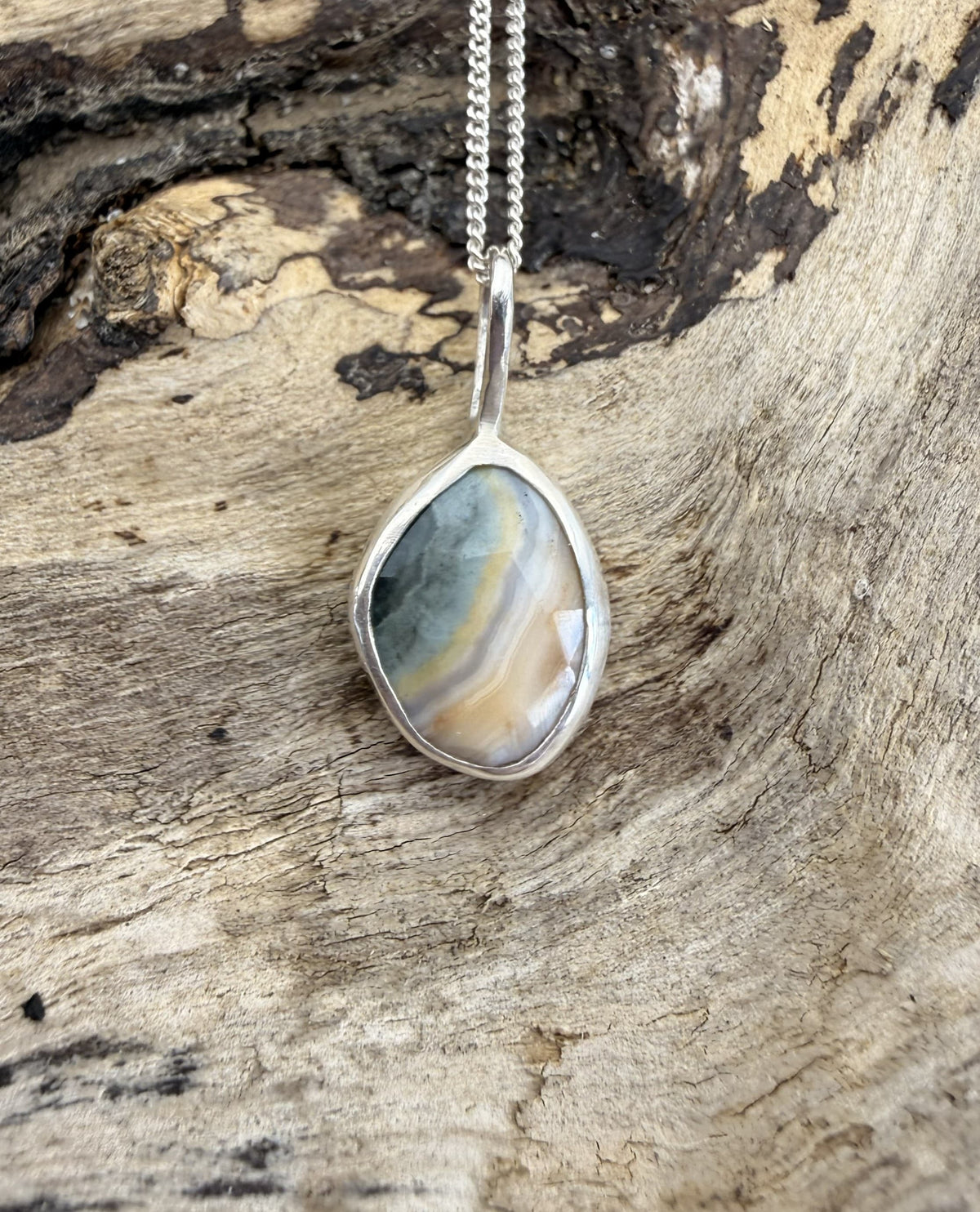 Ocean Jasper Sterling Silver Pendants Necklace Ocean Jasper Sterling Silver Pendants Emma Nixon Jewellery