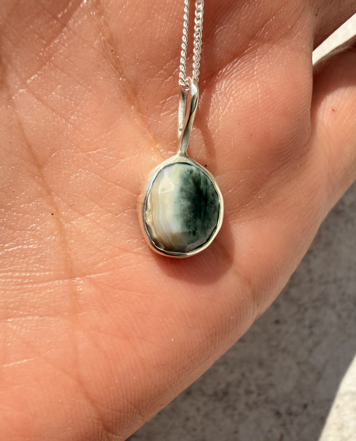 Ocean Jasper Sterling Silver Pendants Necklace Ocean Jasper Sterling Silver Pendants Emma Nixon Jewellery