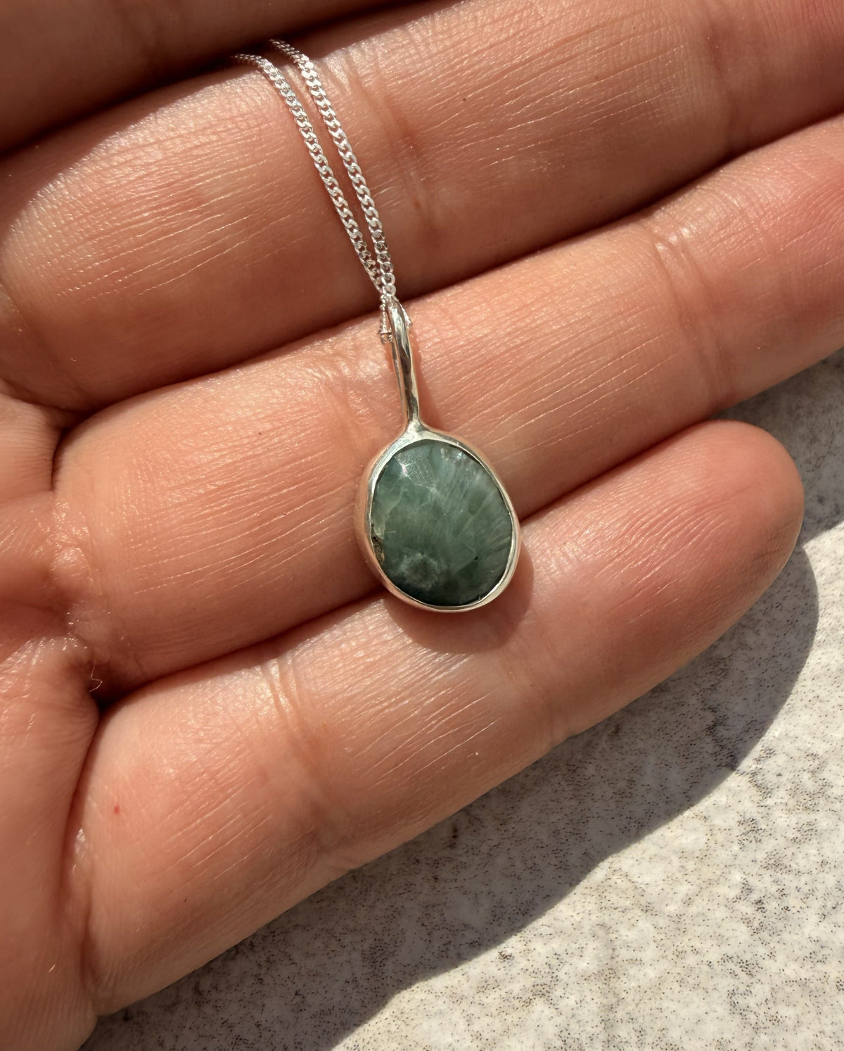 Ocean Jasper Sterling Silver Pendants Necklace Ocean Jasper Sterling Silver Pendants Emma Nixon Jewellery