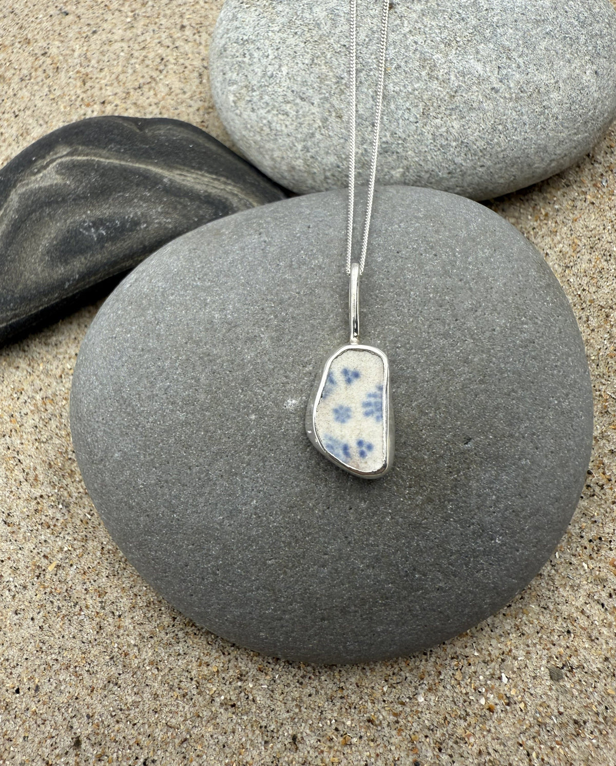 Sea Pottery Necklace- Blue Necklace Sea Pottery Necklace- Blue Emma Nixon Jewellery
