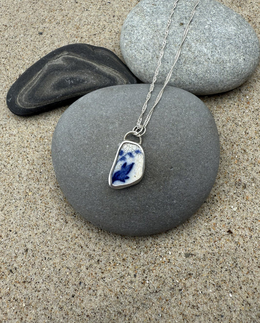 Sea Pottery Necklace- Bluebells Necklace Sea Pottery Necklace- Bluebells Emma Nixon Jewellery
