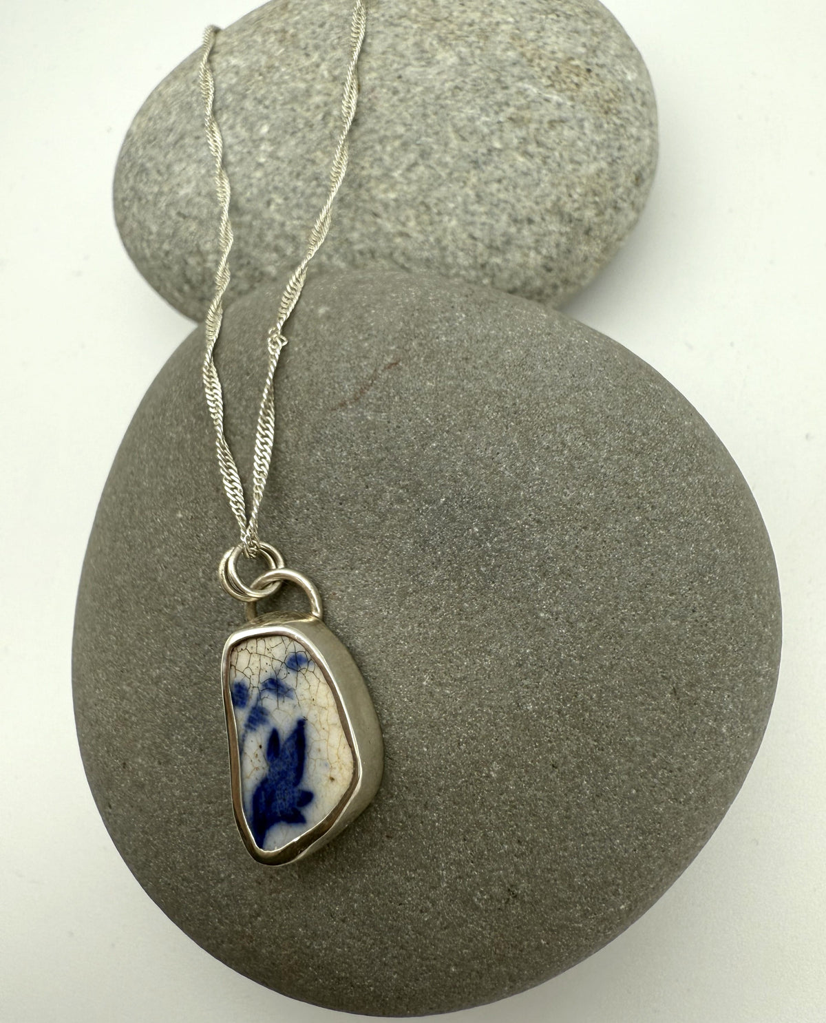Sea Pottery Necklace- Bluebells Necklace Sea Pottery Necklace- Bluebells Emma Nixon Jewellery