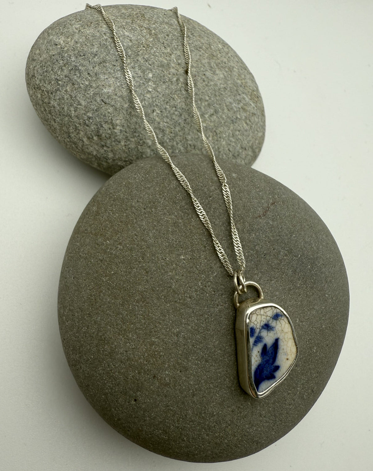 Sea Pottery Necklace- Bluebells Necklace Sea Pottery Necklace- Bluebells Emma Nixon Jewellery