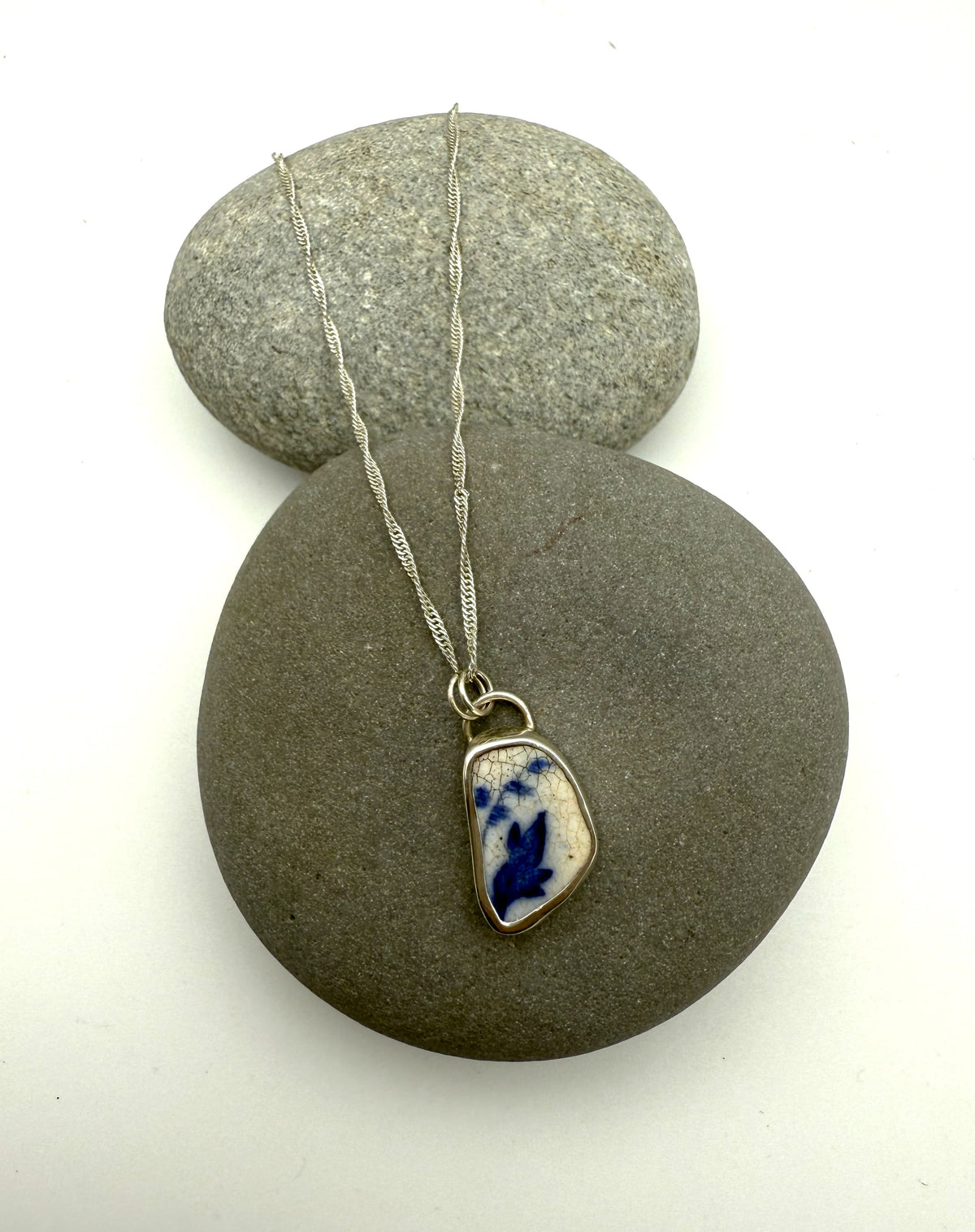 Sea Pottery Necklace- Bluebells Necklace Sea Pottery Necklace- Bluebells Emma Nixon Jewellery