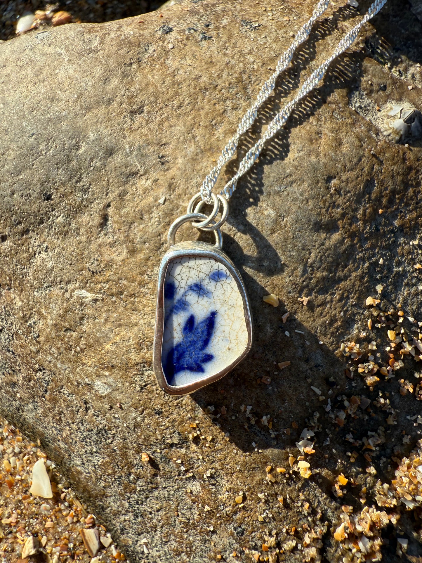 Sea Pottery Necklace- Bluebells Necklace Sea Pottery Necklace- Bluebells Emma Nixon Jewellery