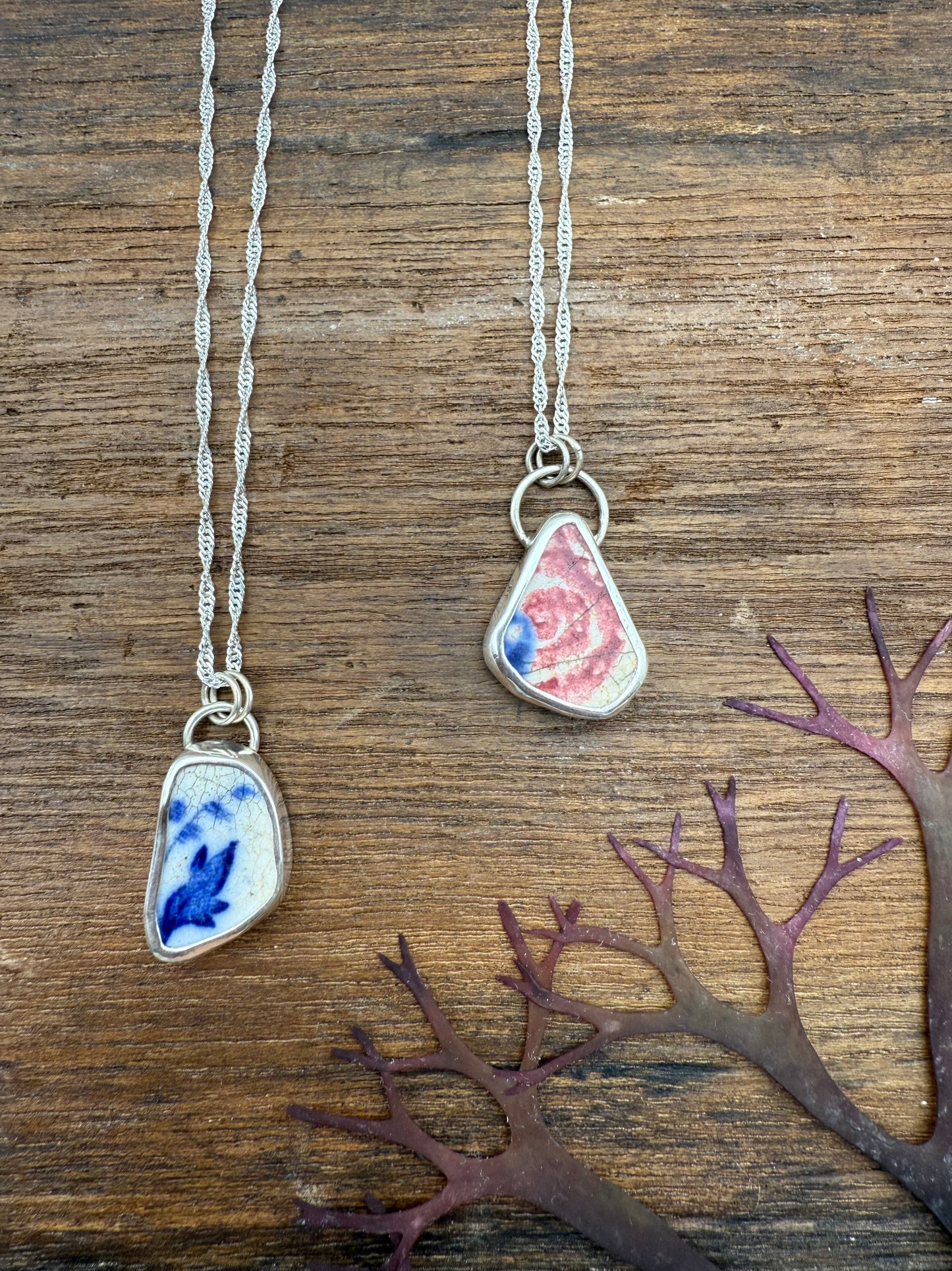 Sea Pottery Necklace- Bluebells Necklace Sea Pottery Necklace- Bluebells Emma Nixon Jewellery