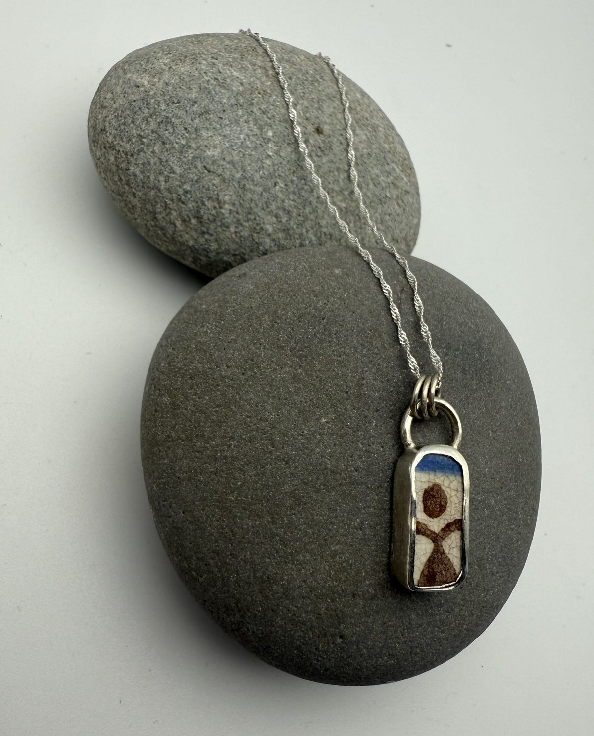 Sea Pottery Pendant - Little woman Necklace Sea Pottery Pendant - Little woman Emma Nixon Jewellery
