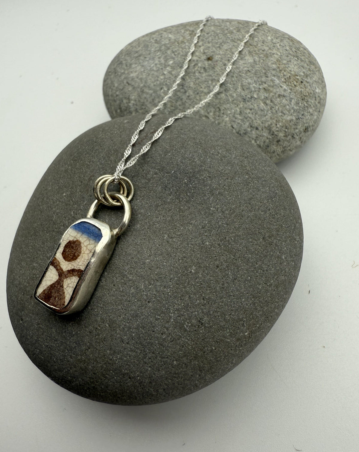Sea Pottery Pendant - Little woman Necklace Sea Pottery Pendant - Little woman Emma Nixon Jewellery