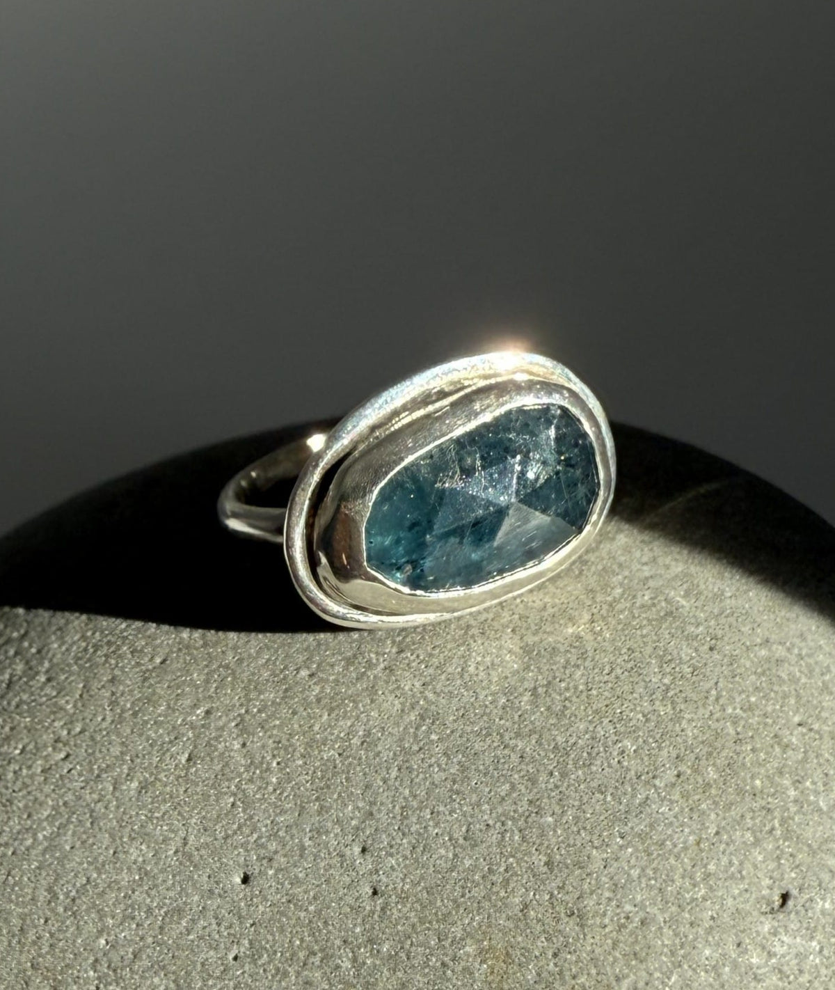Silver Kyanite Ring. Size O Necklace Silver Kyanite Ring. Size O Emma Nixon Jewellery