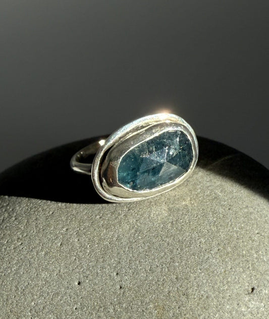 Silver Kyanite Ring. Size O Necklace Silver Kyanite Ring. Size O Emma Nixon Jewellery