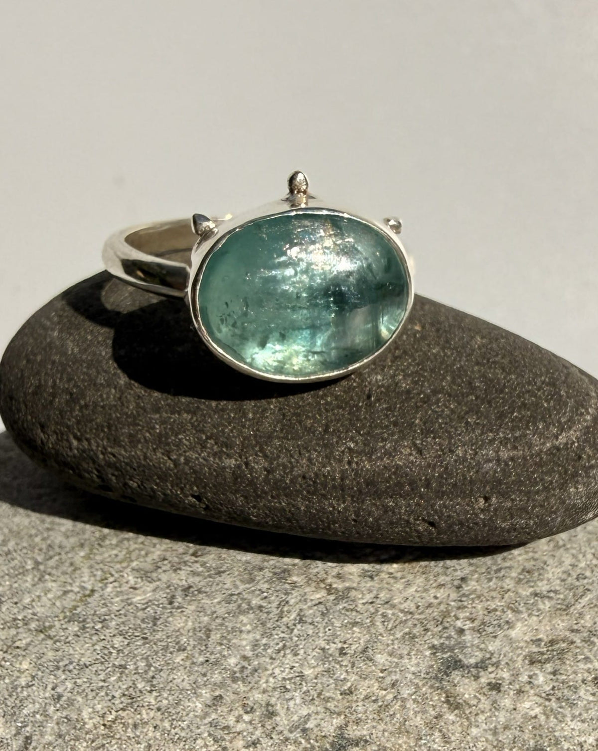 Silver Kyanite Ring. Size P Ring Silver Kyanite Ring. Size P Emma Nixon Jewellery