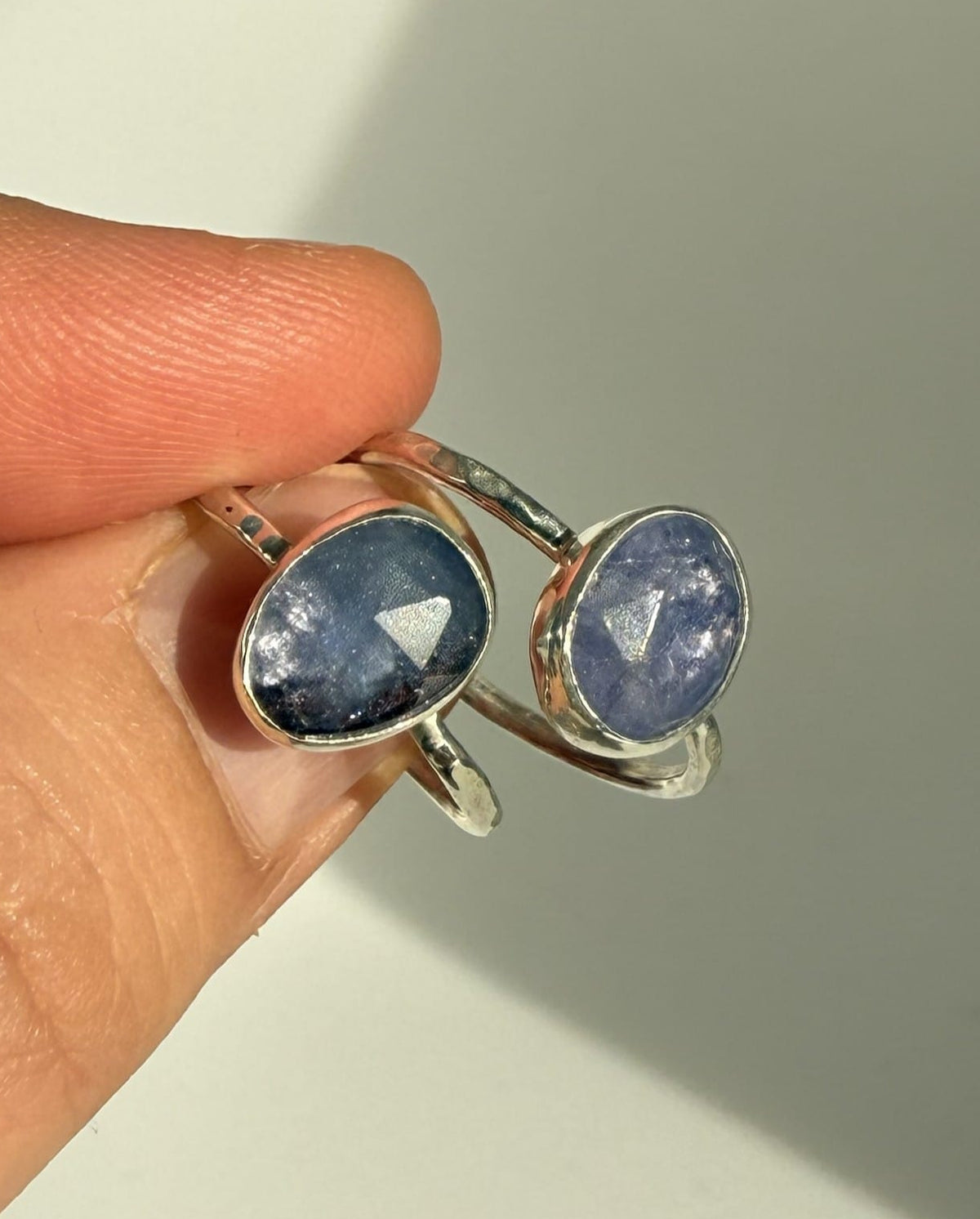 Silver Tanzanite Rings. Size N and S Ring Silver Tanzanite Rings. Size N and S Emma Nixon Jewellery