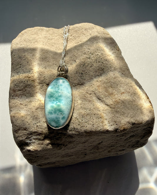 Waves Larimar Pendant