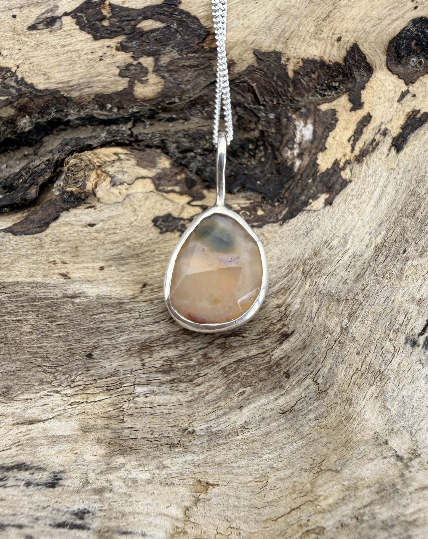 Ocean Jasper Sterling Silver Pendants