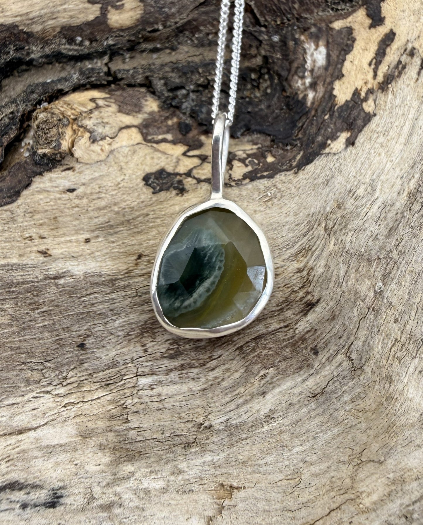 Ocean Jasper Sterling Silver Pendants