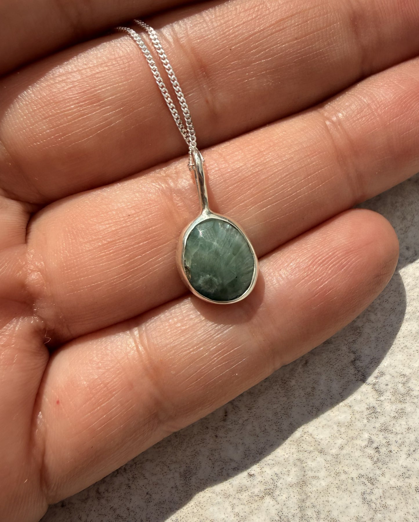 Ocean Jasper Sterling Silver Pendants